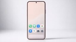 Apple iPhone 17e UK price — Soft Pink smartphone on white background